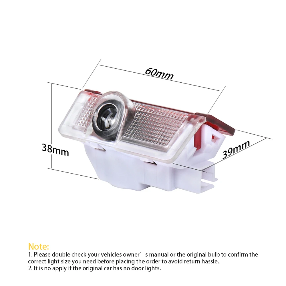 LED Car Door Interior Welcome Warning Light For Mercedes Benz W176 W177 W246 W213 W205 W212 W166 W167 X166 H247 X156 X253 C253