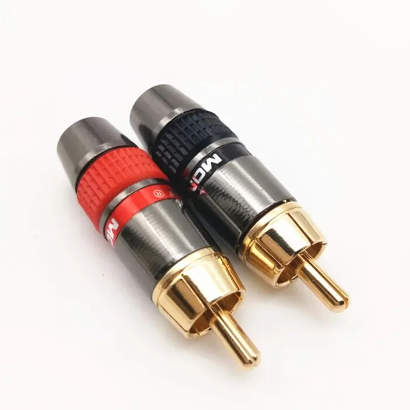 Rca Koorts Niveau Audiosignaalkabel Lotus Rca Plug-In Socket Koper Vergulde Rca Gelaste Verbinding