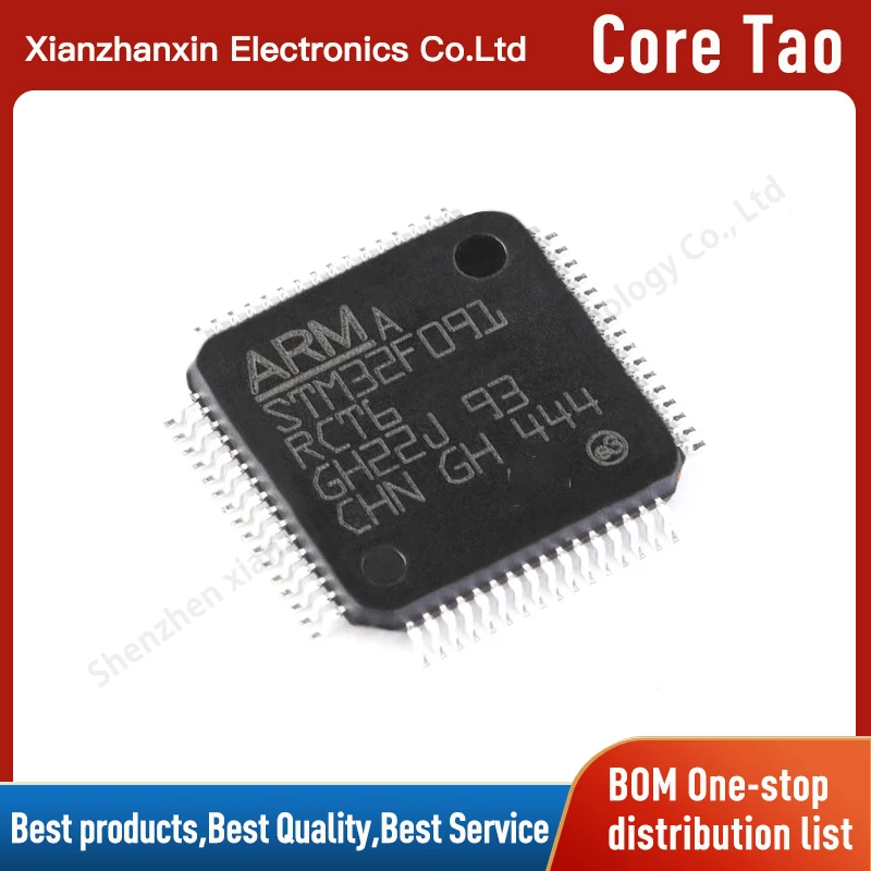 

1~5pcs/lot STM32F091RCT6 STM32F091 091RCT6 LQFP64 Microcontroller chips in stock