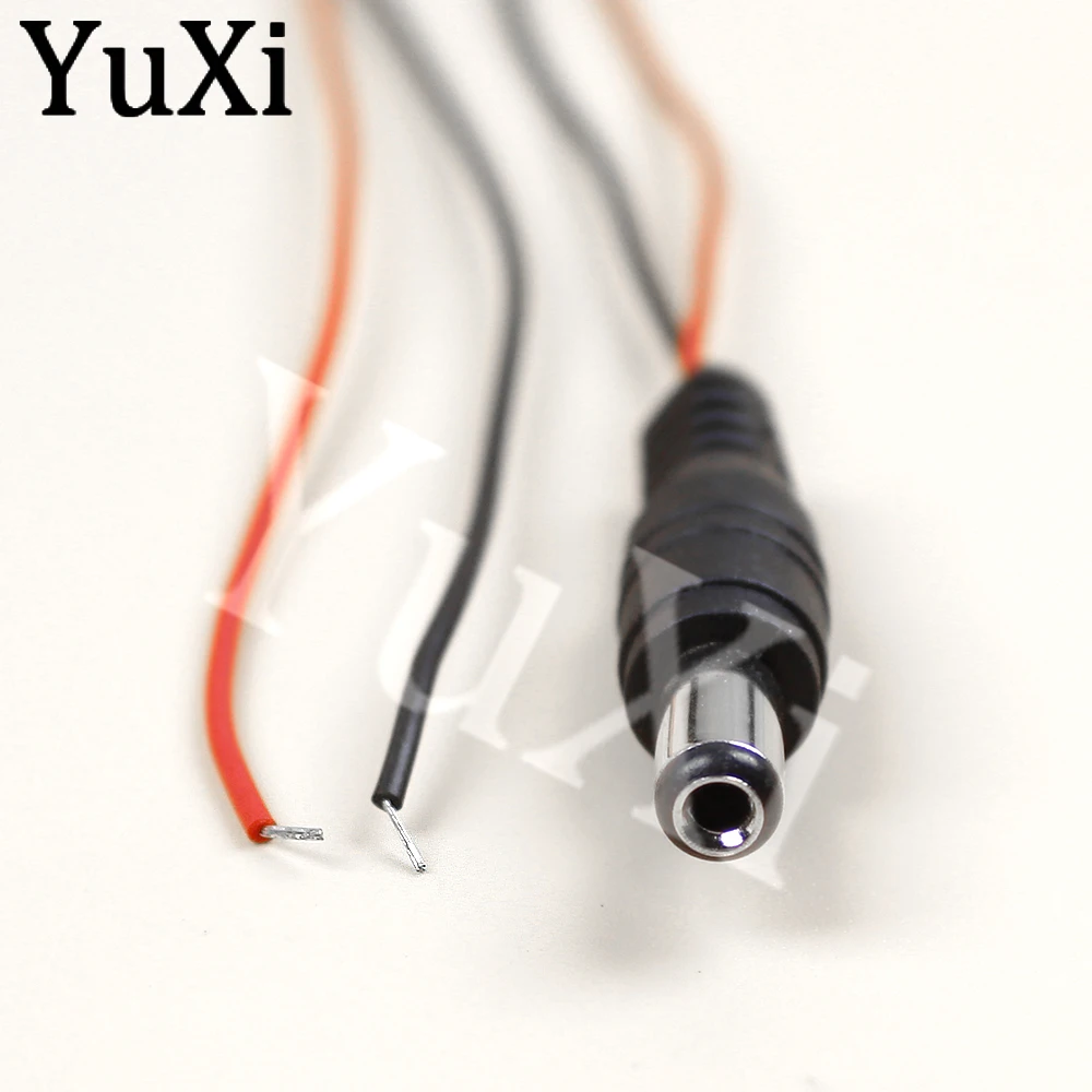 5pcs 9V Battery Clips Black Red Wired Cable Connector Buckle 9 Volt Battery Clip Connector Battery Holder DC 5.5*2.1 MM