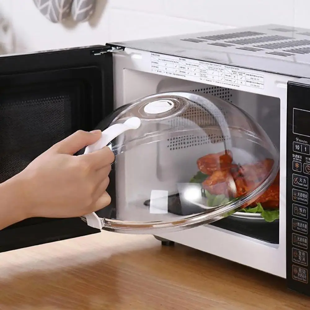 

with Steam Vents Guard Lid Cooking Supplies PP Microwave Plate Cover Anti-Splatter Lid Kitchen Tools Microwave Food Cover