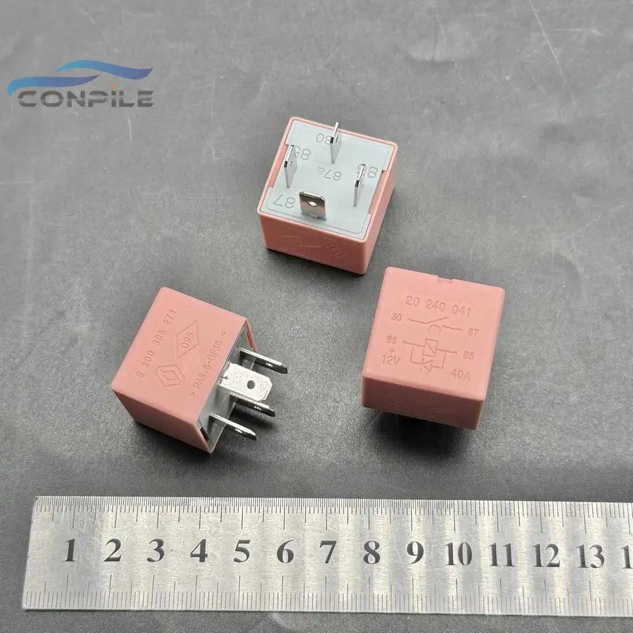 3pcs 8200308271 For Renault Automotive 4-Pin 12V Multi-Use Relay 20240041