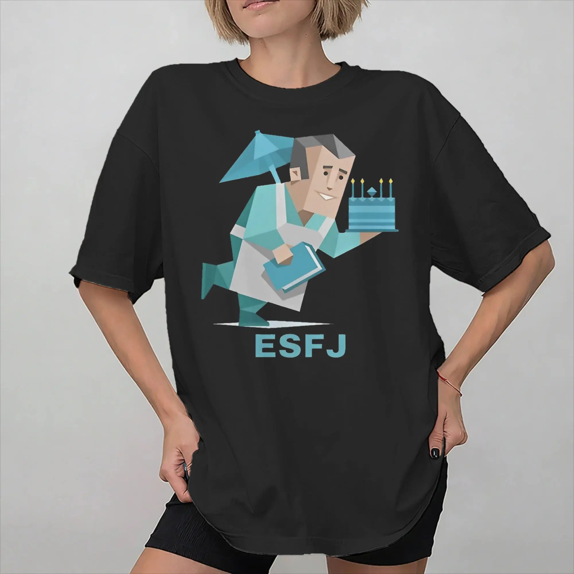 Men Women Graphic Printed ESFJ mbti myers-briggs peronality  Tee T Shirt 100% Cotton MBTI 16 Personalities  T-shirts Clothing