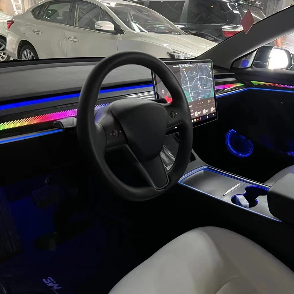 

CAR Ambient Light For model 3 model Y Auto LED Lighting System Atmosphere Lighting Car Decoration Lamp