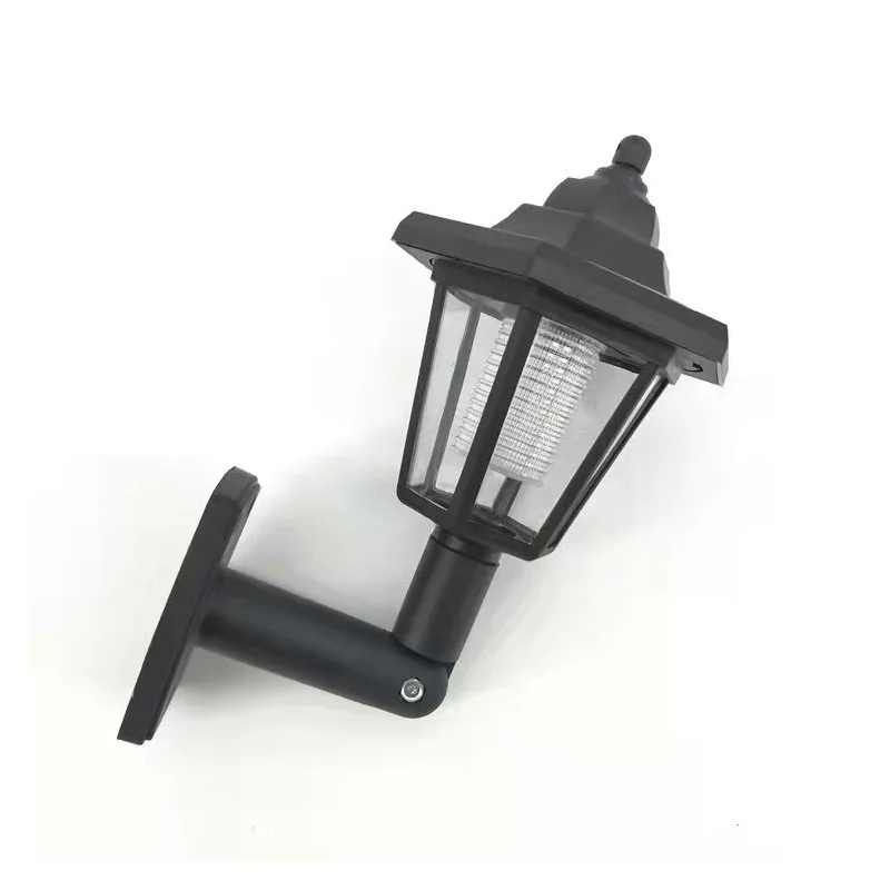 Solar Outdoor Wall Light Solar Hexagonal Wall Light Patio Door Aisle Light Ground Plug Dual Use