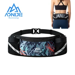 AONIJIE-riñonera deportiva W8125 Unisex, bolsa de cintura para correr al aire libre, doble hervidor, cinturón de hidratación para maratón, trotar, ciclismo, soporte para teléfono