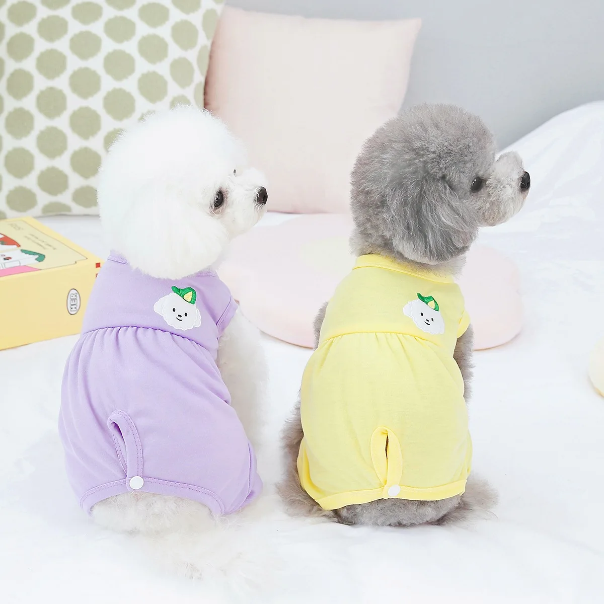 2023 Spring and Summer Four-legged Home Clothes Pet Clothing Dog Clothes Dog Spay and Neuter Clothing Dog Pajamas Kawaii Clothes