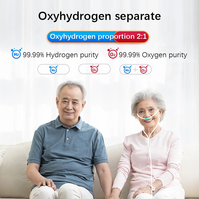 Hydrogen Generator for Water Purification & Inhalation - alternate angle