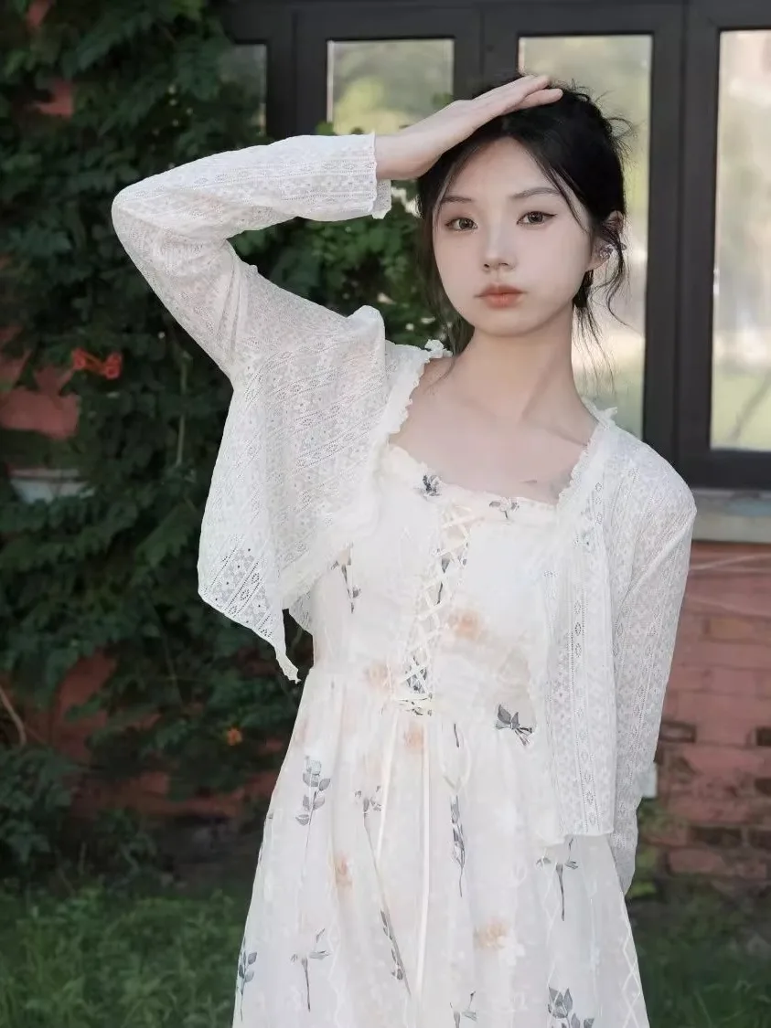 甘い花柄プリントマキシ丈スカート レディース 韓国風 Aラインスカート ロングスカート 快適なフィット感 夏 通勤スカート