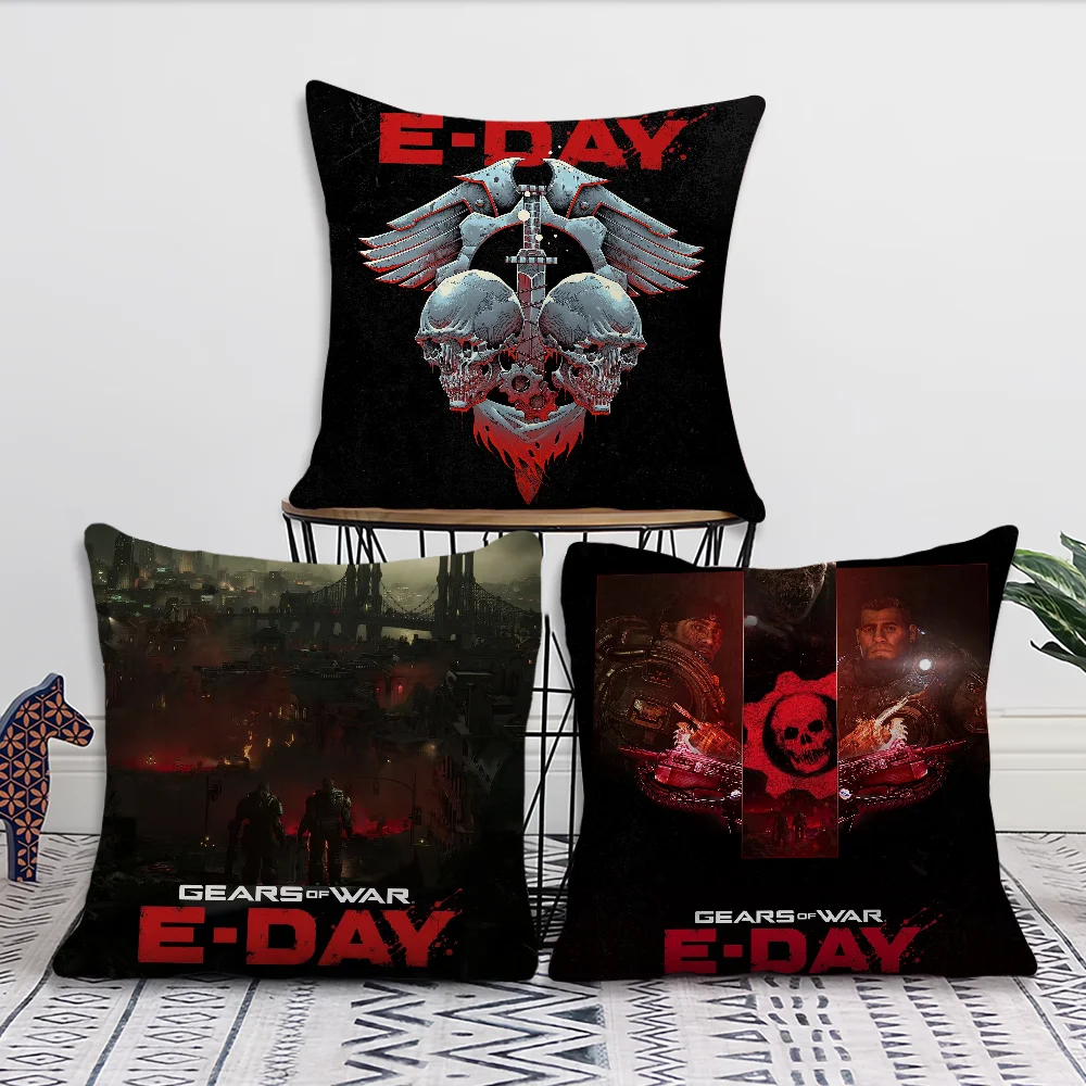 

E-Day of W-War Decoration Room Home Game Sofa living Office Car G-Gears Nordic Simplicity Pillow Cover