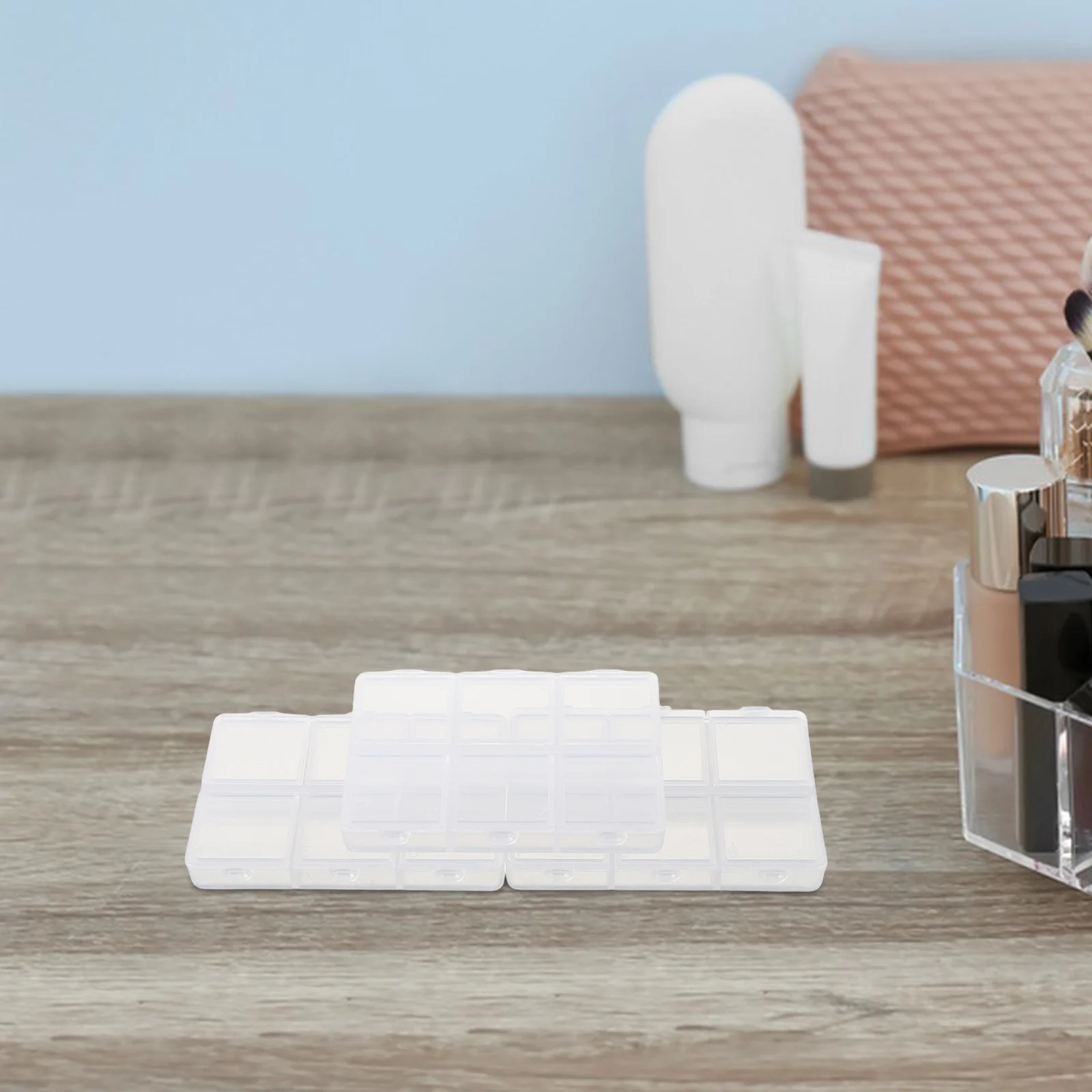 

3pcs Nail Art Tool Box Transparent Mini Containers For Jewelry Making Diy Craft Dustproof Storage Small Plastic Organizer Case