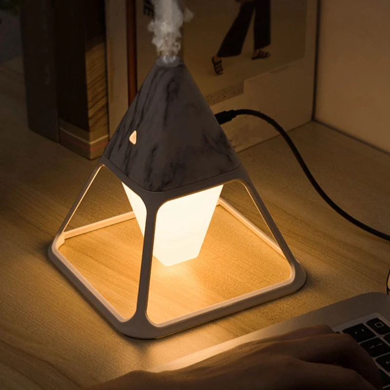 휴대용 공기 가습기 야간 조명 USB 청정기, 아로마 테라피 아로마 에센셜 오일 디퓨저, 홈 데코