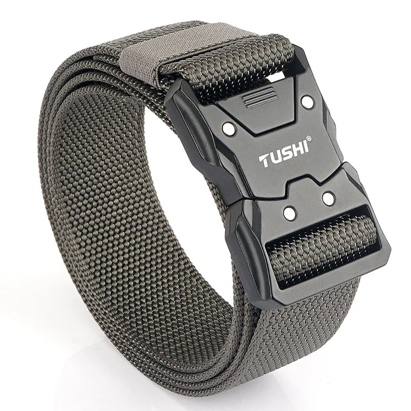 

New Men's Tactical Buckle Nylon Casual Workwear Quick Detachable Outdoor Belt Versatile Pants Belt