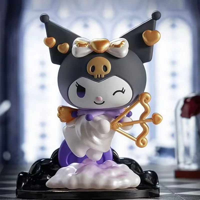 Nuevos personajes de dibujos animados de Sanrio serie oscura Kulomi lobisomés serie asesina lindos adornos de muñecas hechos a mano de alto valor al por mayor