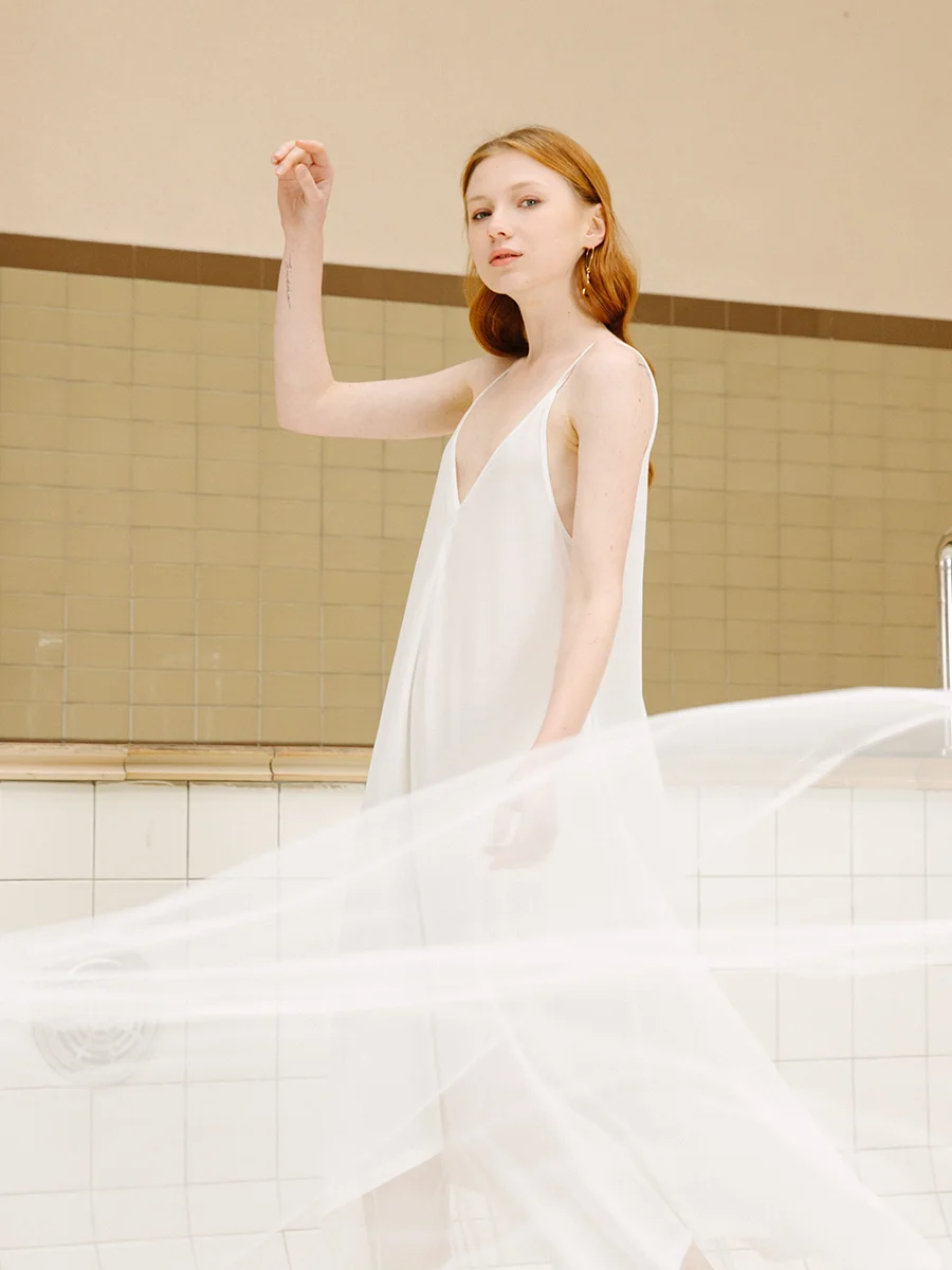 

Original 202 Summer Outfit Lace Overhead Loose Me Versatile Strap Dr Fairy Sle Commute Simple Asymmetric Waist Polyes...