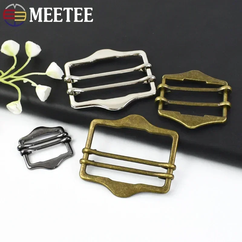 5/10/20Pcs 20/25/30/40mm Metal Buckle Backpack Double Pin Slider Hook Webbing Adjustment Buckles Coat Belt Clip Clasp Accessory