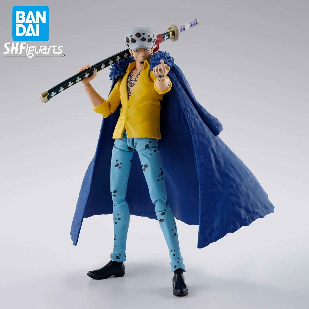 

In Stock Original BANDAI SHFiguarts One Piece The Raid on Onigashima Trafalgar Law Figure Anime Genuine Action Model Toy