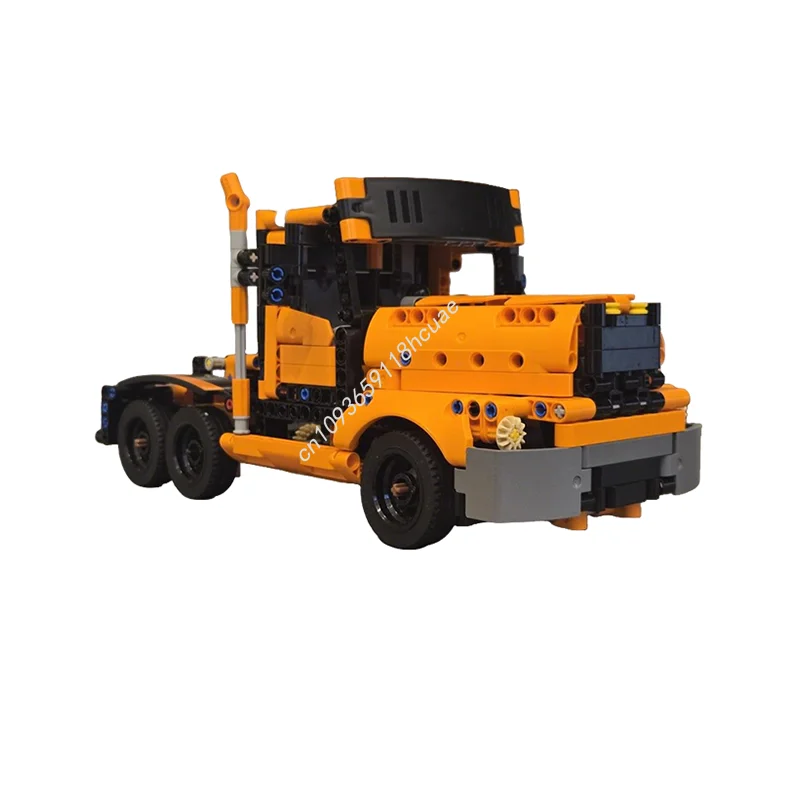 

749 деталей, конструктор MOC, техническая модель американского полуприцепа, игрушка, строительные блоки, креативный подарок на Рождество