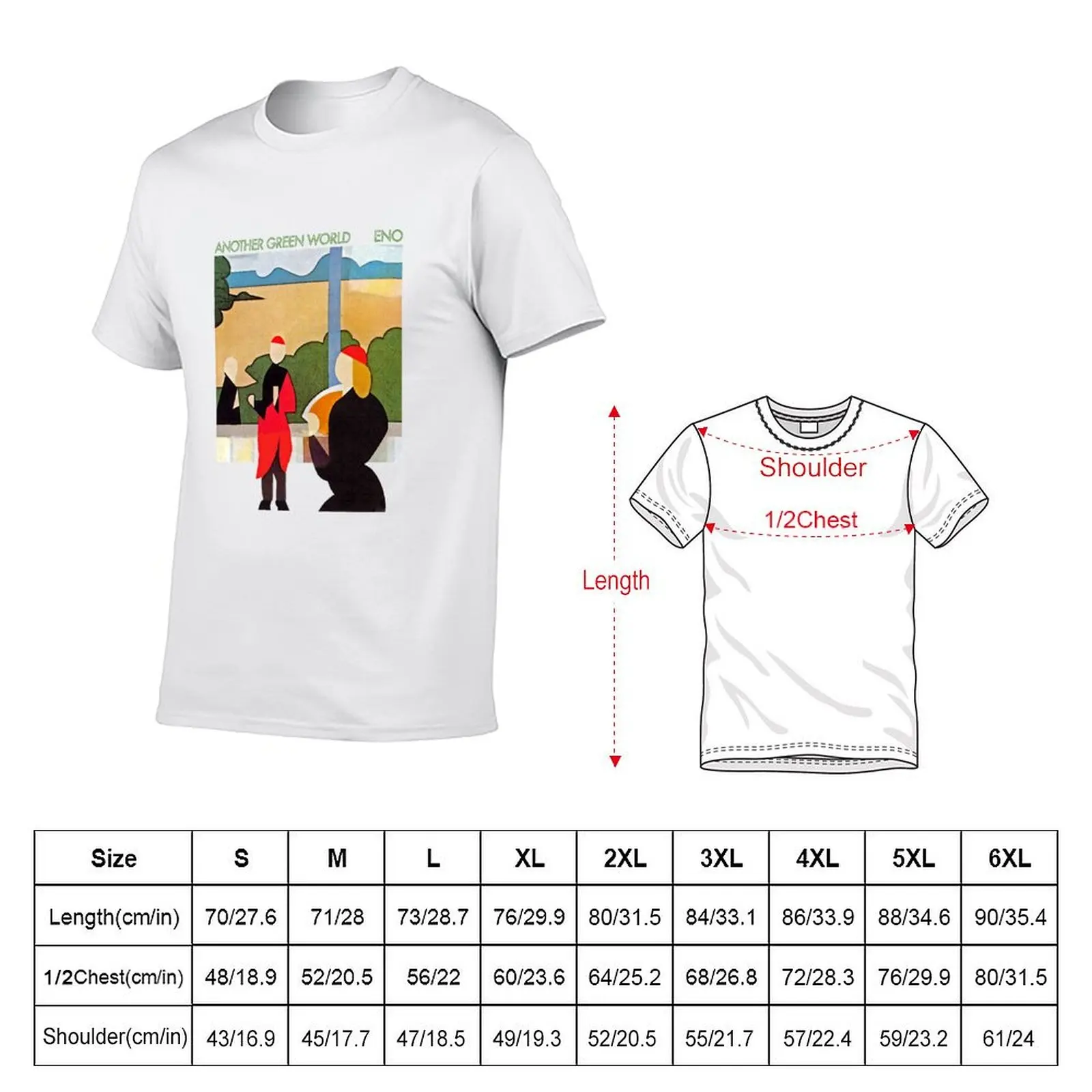 تي شيرت قطني للرجال Eno تي شيرت مطبوع عليه عالم آخر تي شيرت أخضر بريان مخصص #5