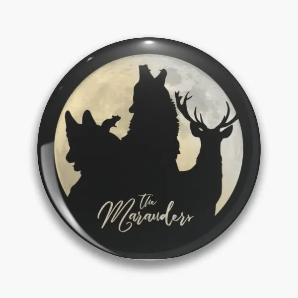 The Marauders  Soft Button Pin Badge Clothes Lapel Pin Metal Decor Fashion Collar Funny Cartoon Creative Hat Cute Lover Jewelry