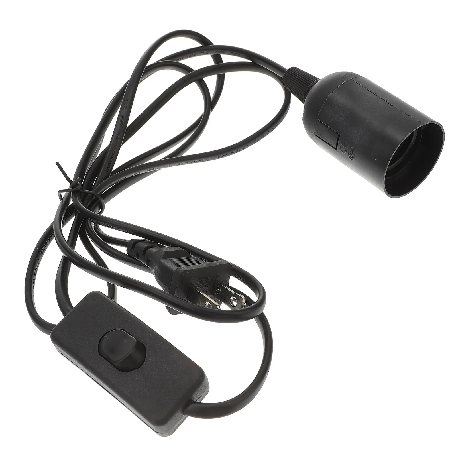 

2pcs E27 Light Socket With Cord Plug In Lamp Extension Us Plug Rotatable Modern Design Durable Pendant Hanging Light Accessories