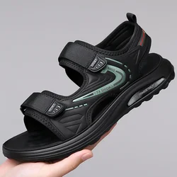 2024 Fashion Retro Soft Sole Men's Sandals Summer Designer New Korean Style Casual Outdoor Sports  Beach Shoes for Men