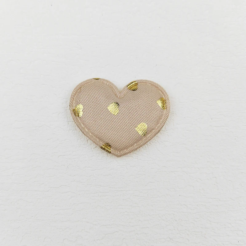 60 Stück Goldene Polka-Dot-Herz-Applikationen für Kinder-Haarbänder, Haarspangen, Schuhe, Hüte, Dekorationsaufnäher – Detail 10