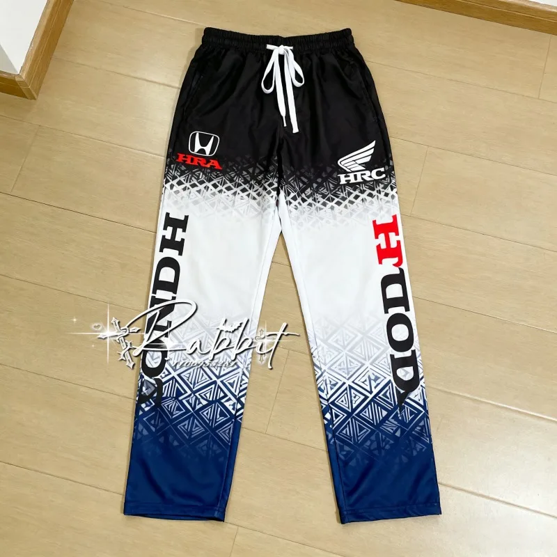 

2025 Honda Racing Team Fashion Outdoor Cycling Speed Dry Pants Men's Motorcycle Racing Off Road Enthusiasts Casual Pants