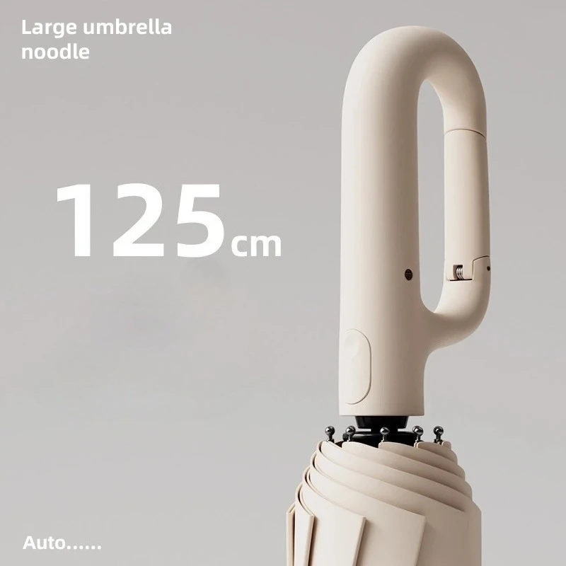 Extra Large Automatic Umbrella Wind Resistant Rainproof UV Protection Dual Purpose Reinforced Ring Buckle Compact Travel Umbrell