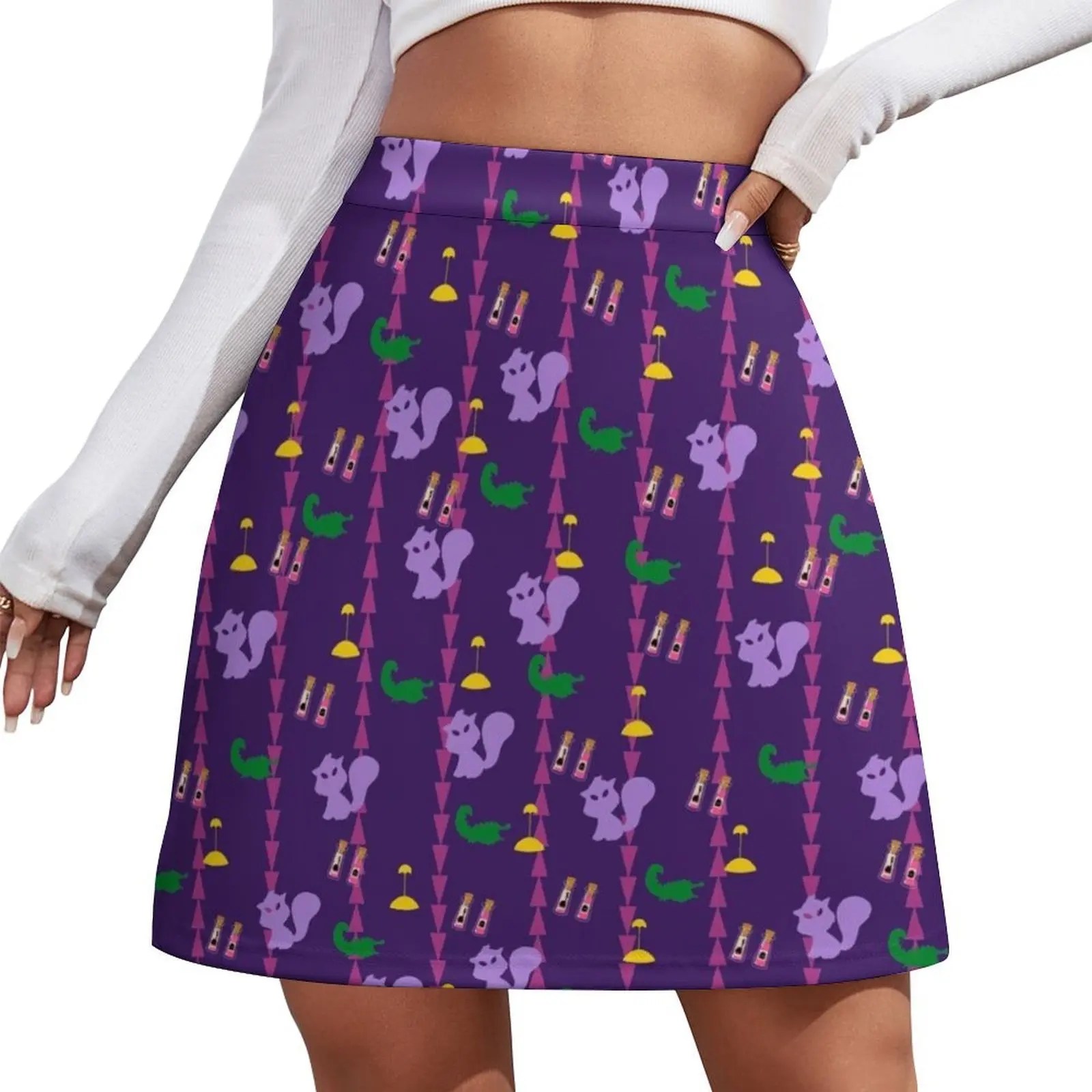 

Yzma & Kronk Pattern Mini Skirt Kawaii women's summer clothing 2026 90s vintage clothes fashion korean clothing