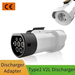 V2L Discharger For Type2 Car Discharge EV Adapter Support MG BYD Geely EX5 Jaecoo7 Omoda 9 Discharge V2L Vehicle to Load Type 2