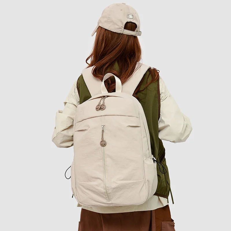 Nylon Water-Resistant Backpack University Lightweight Large-Capacity Sports Bag Gym Travel Commuting School Bags for Teenagers