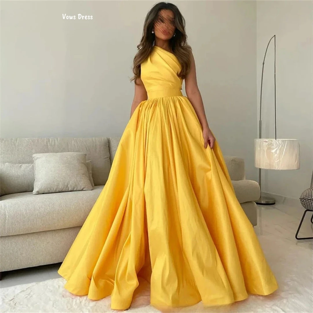 

Vows Custom Made Robes Cocktail Dresses for Special Occasions One Shoulder Elegant Evening Dresses for Woman Luxury Satin Cloth