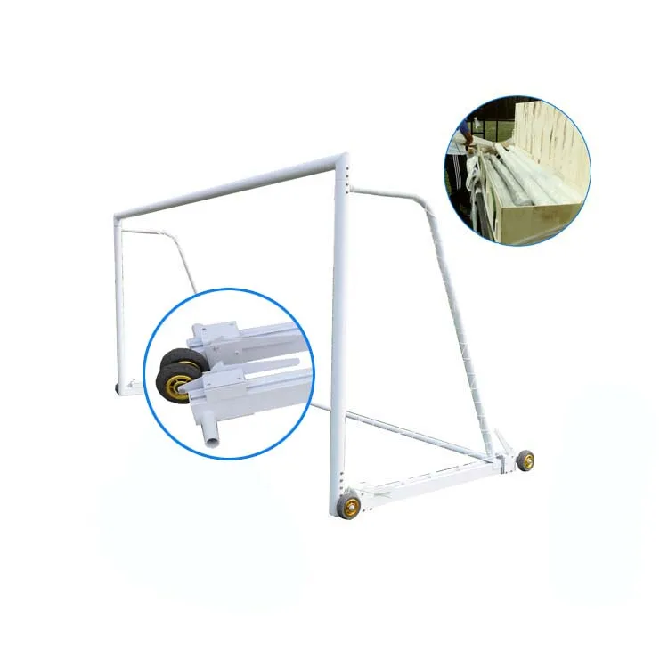 Porta de fútbol profesional plegable, individual o par, perfecta, con marco resistente y resistente