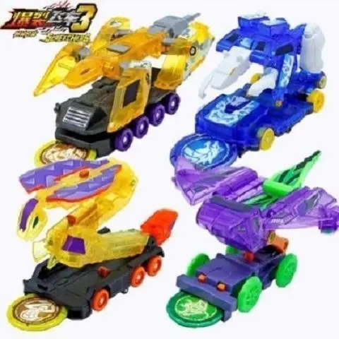 Violence Transformation Action Figure Robot Burst Deformation Car Beast 360° Flip Capture Chip Boy Kid Toy Gift Can Fit Together