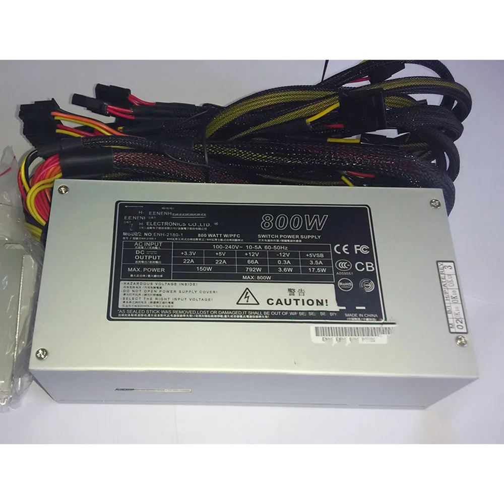 مصدر طاقة الخادم ENH 2180 ENH-2180 2U 800W