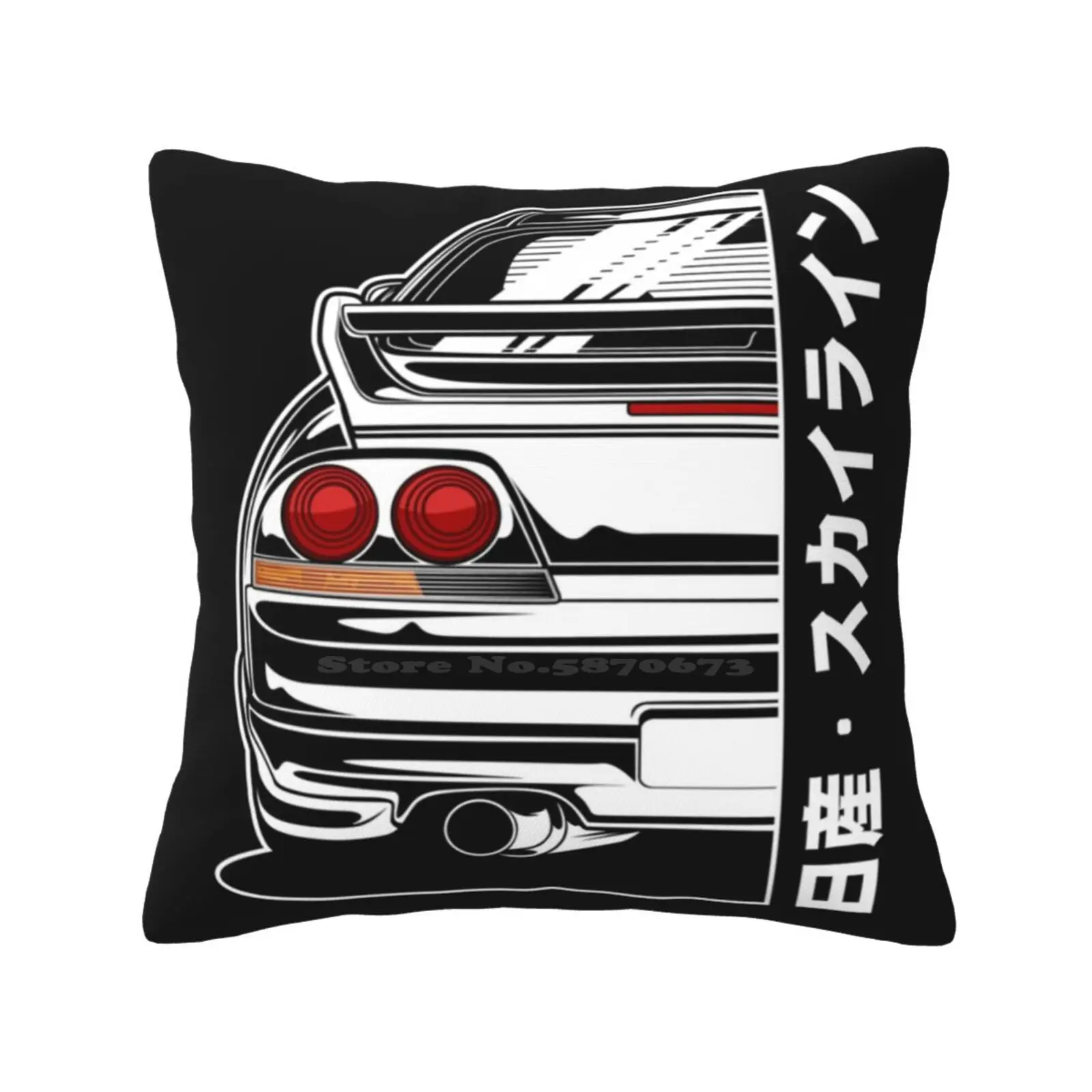 

Чехол-наволочка Skyline R33 Gtr (белый Принт)