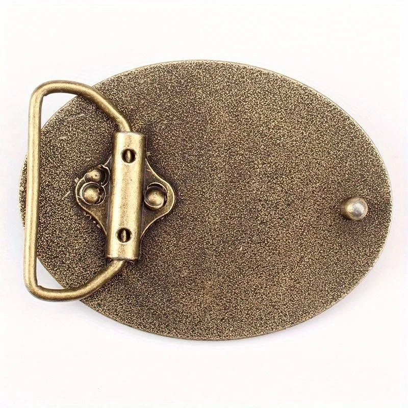 1/2 Buah Gesper Sabuk Babi Hutan Ukiran Logam Mode Keren Logo Pria Aksesori Babi Cocok 38-40Mm Sabuk Hadiah Pria Terbaik Tahan Lama Bergaya