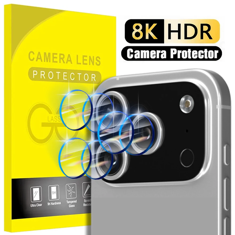 

1-5Sets for iPhone 17 16 15 Pro Max Camera Lens Glass Camera Lens Screen Protector Film Tempered Glass for iPhone 17 Pro Air Max
