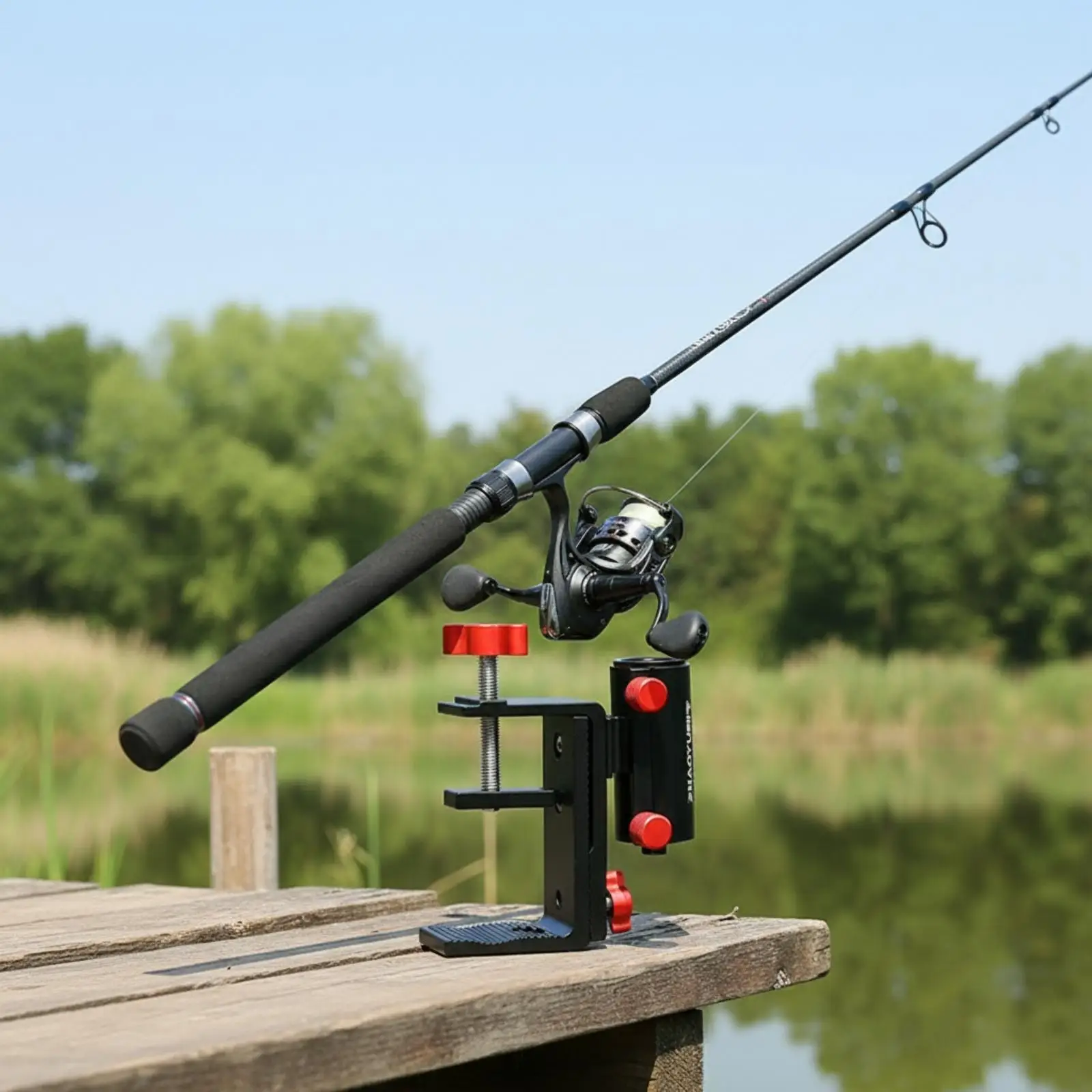 Fishing Rod Holder with Clamp | Aluminum Alloy, Multi-Function, Umbrella Holder with Clamp