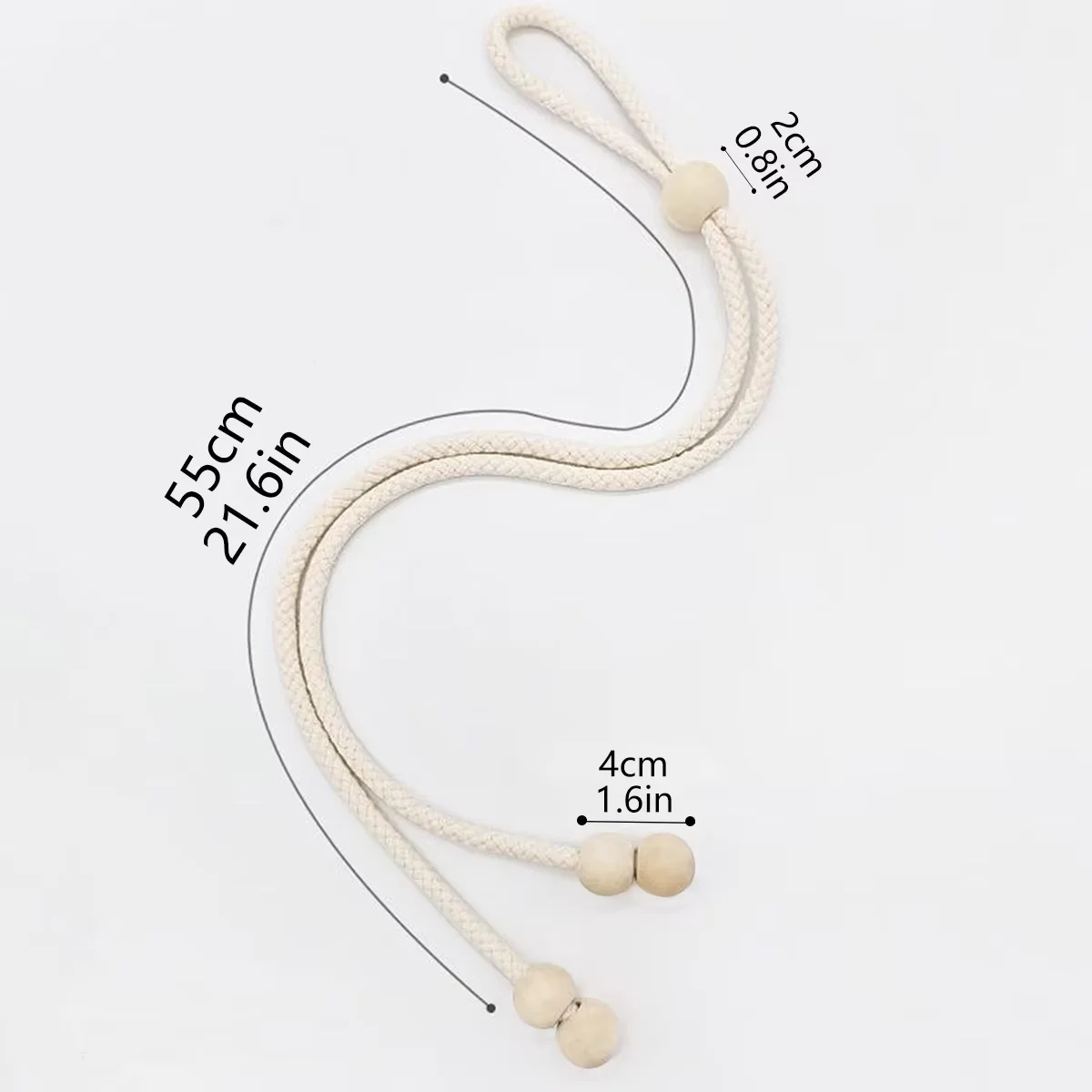 2pcs Beaded Curtain Tiebacks Elegant Stylish Outdoor Friendly Curtain Holdbacks for Living Room Bedroom Office Home Decor Access