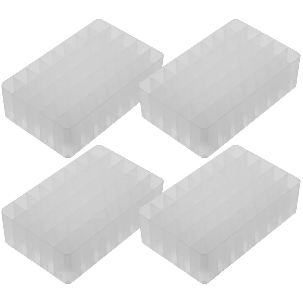 

4pcs Creative PP Material Marker Storage Stationery Box Desk Pen Holder Organizer for Students School Office Travel Gifts