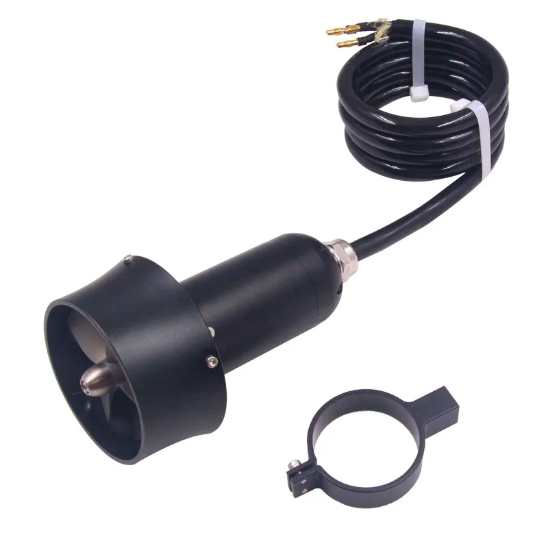 IPX8 24V 13,5 KG de empuje FATJAY KYI-13.5T propulsor submarino Motor sin escobillas impermeable con hélice de Metal para barcos RC