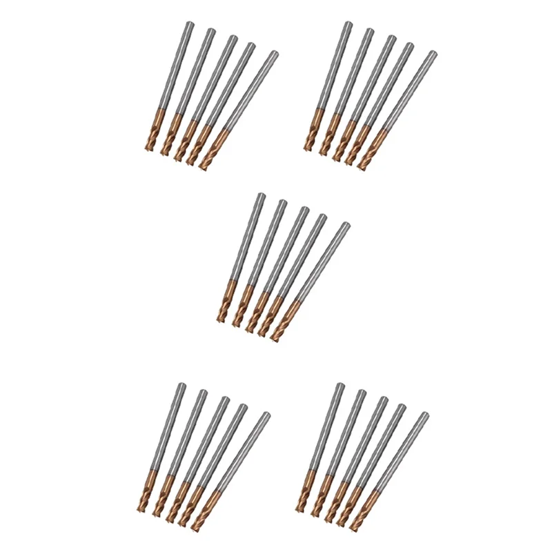 

Flash Trend 25PCS 3Mm Solid Carbide Endmills Endmill D3X8XD4X50L 4Flute Side Milling Slotting Profiling Face Mill Standard Lengt
