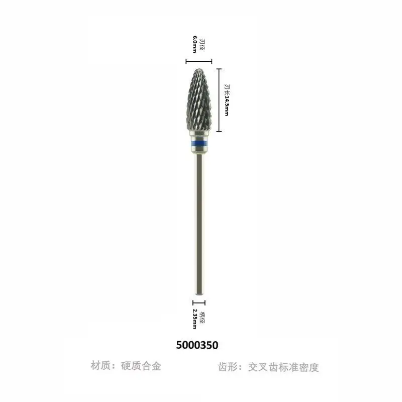 Dental Tungsten Steel Grinding Head, Rubber Support Grinding Head, Wheelshun Technician Grinding Machine, Ball Drill Polishing G