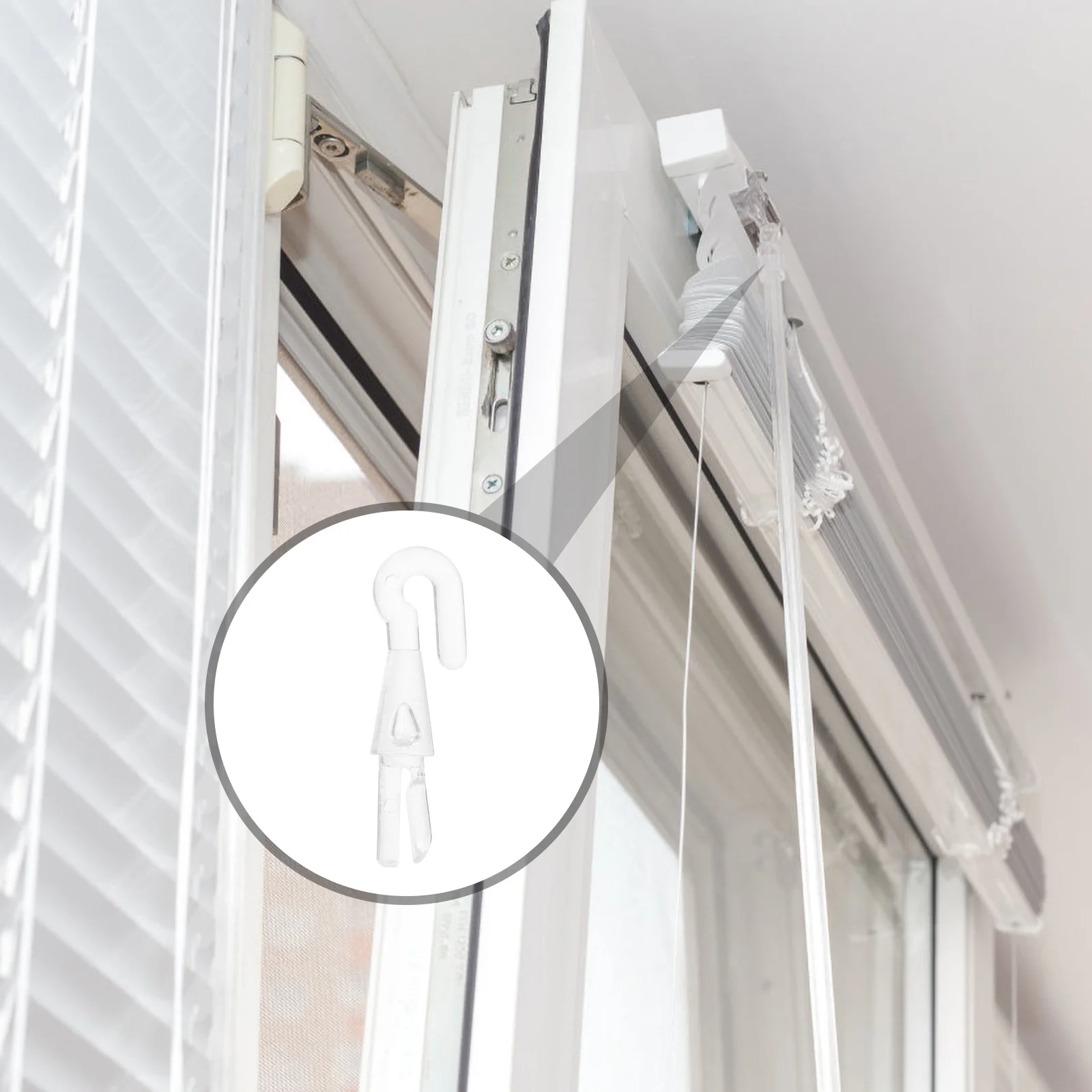 

6Pcs Blind Wand Hook Replacement Tip Transparent Lightweight Wand Cap for Blinds Easy to Carry and Most Window Blind