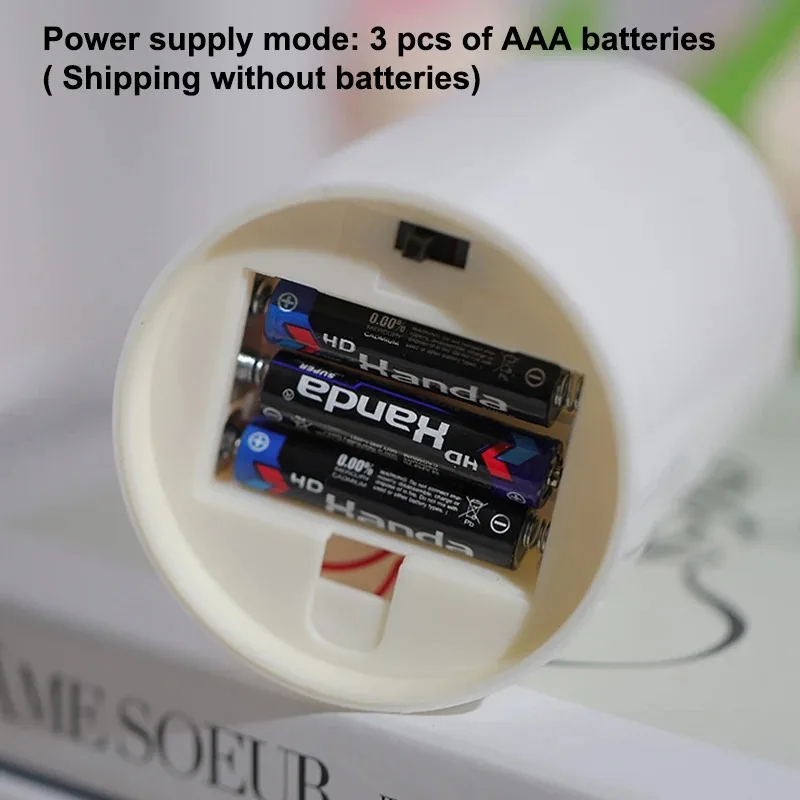 LED Night Light Simulation Tulip Sunflower Flower LED Table Lamp Battery Power for Home Decorative Bedroom Bedside Sleep Lamp