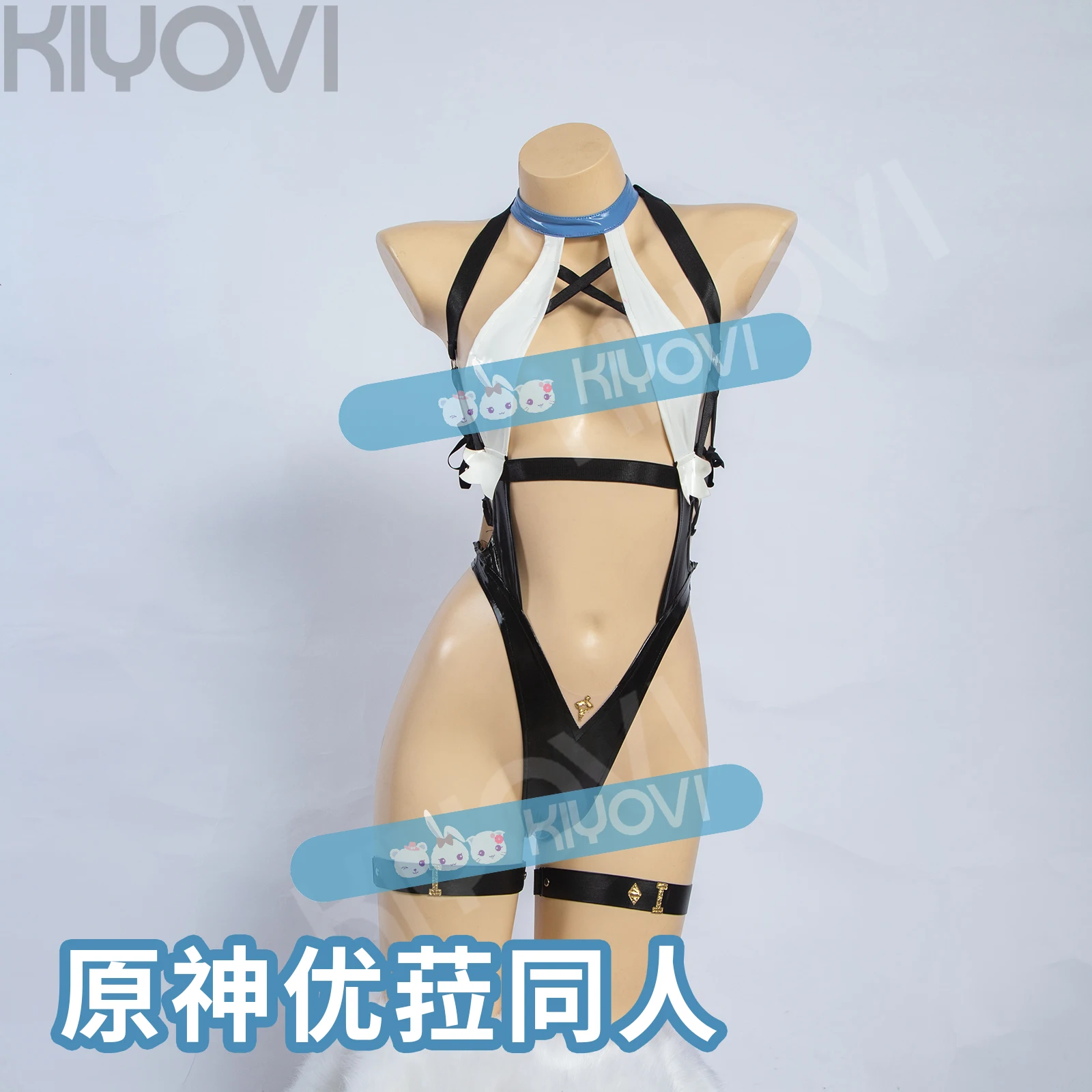 Genshin Tác Động Eula Trang Phục Hóa Trang Eula Quạt Nghệ Thuật Bikini Gợi Cảm Lingeris Đồ Bơi Nữ Nam Nữ Halloween Hóa Chống Đỡ Mũ Trùm Đầu