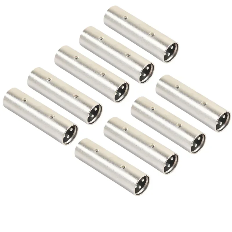 3 دبوس 3pin XLR ذكر إلى XLR ذكر بطاقة SIM ومحولات ميكروفون الطاقة لمحول موصل التوصيل