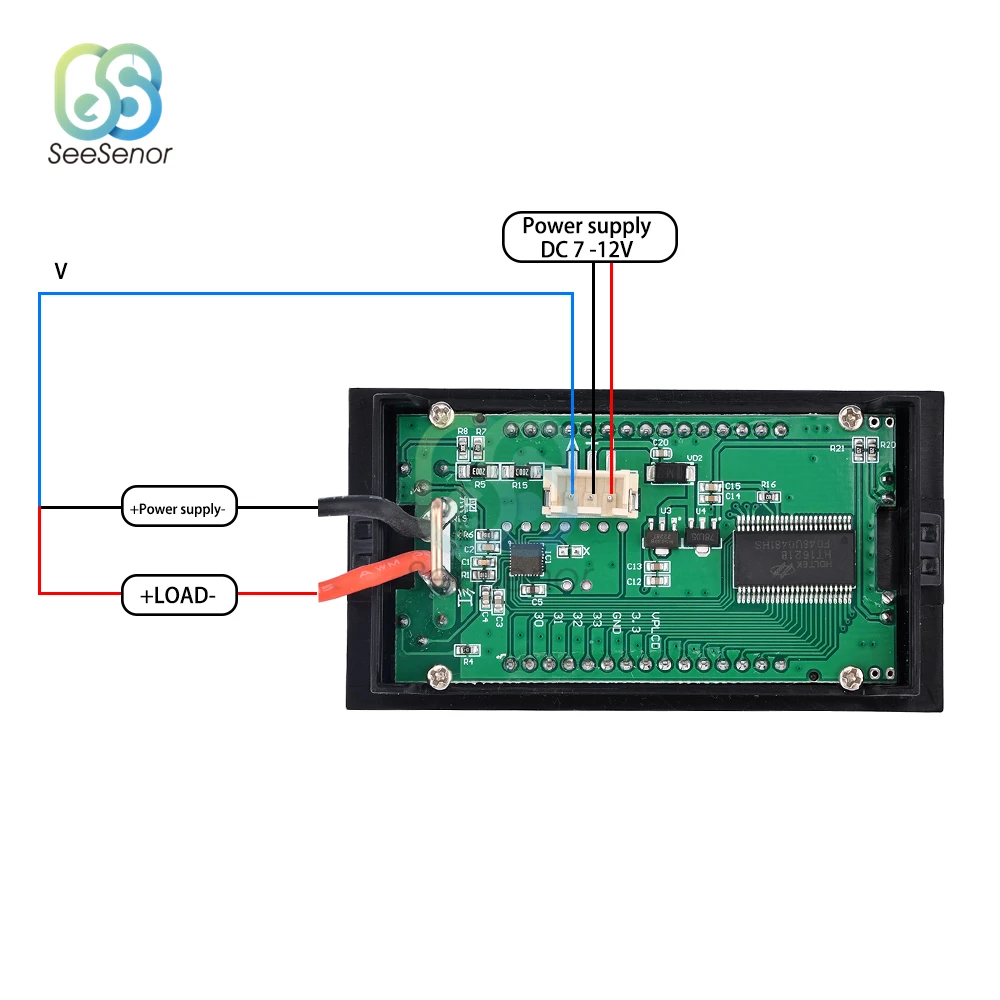 Imagem -06 - Lcd Digital Voltímetro Amperímetro Wattmeter Medidor de Potência Tensão Medidor de Energia Atual 12v 24v 110v 220v Volt Tester Dc0500v 10a 5000w